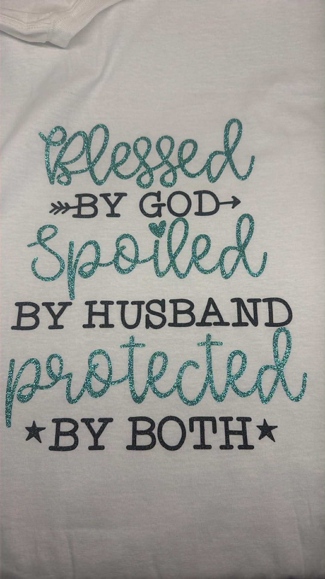 Short sleeve t-shirt glitter